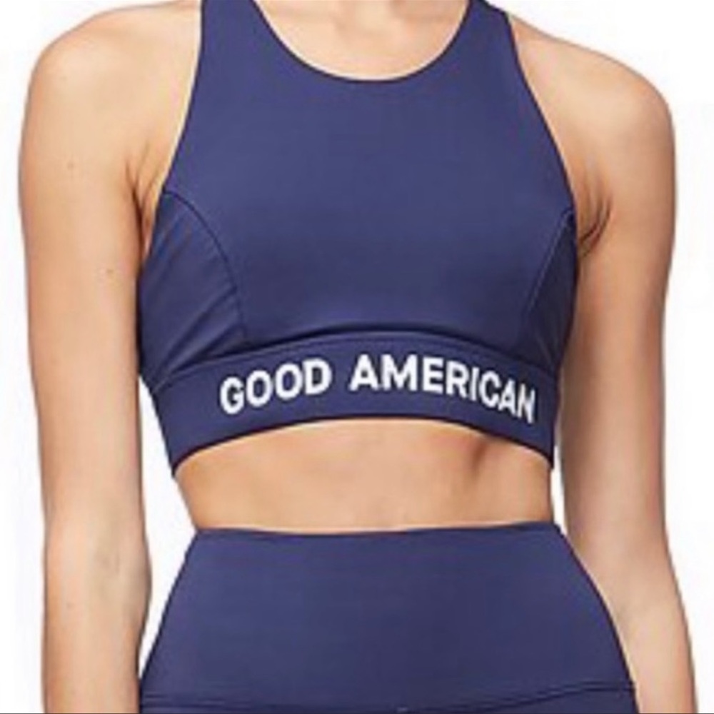 Good American Blue Sport Bra